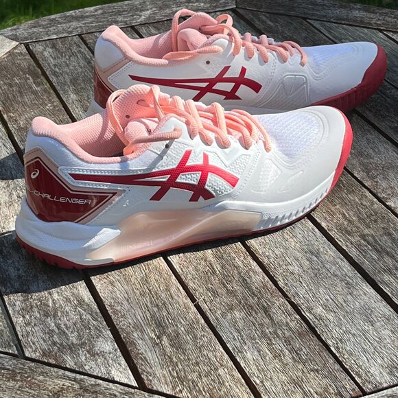 BNIB Asics Gel Challenger 13 / Women's 9.5 / White/Cranberry - Picture 16 of 16